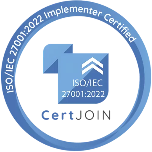 Certificado de implantador de ISO/IEC 27001:2022