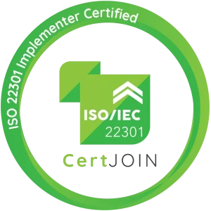 Certificado de implantación de la norma ISO 22301